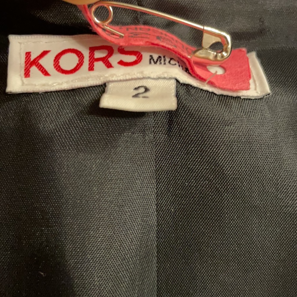 KORS Michael KORS blue pinstriped blazer dry-cleaned size 2 - Picture 2 of 6